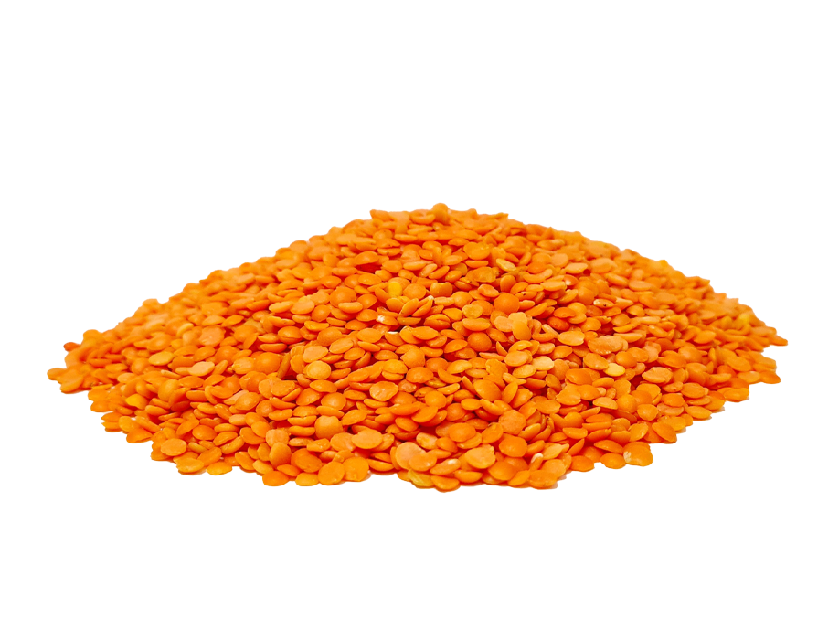 Grand organic red split lentils