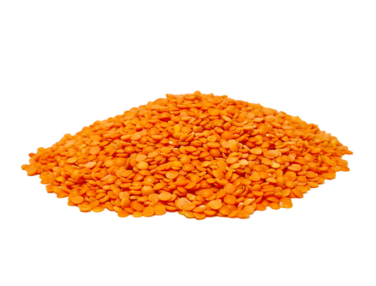 Grand organic red split lentils