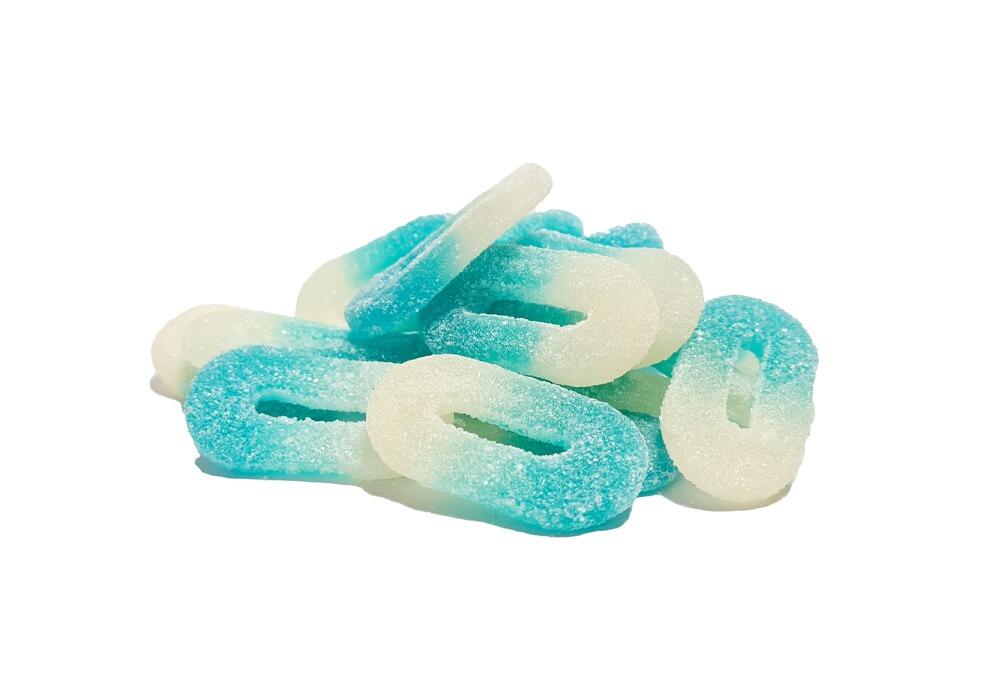 Hulme Vegan Sugared White-Blue Rings Jelly