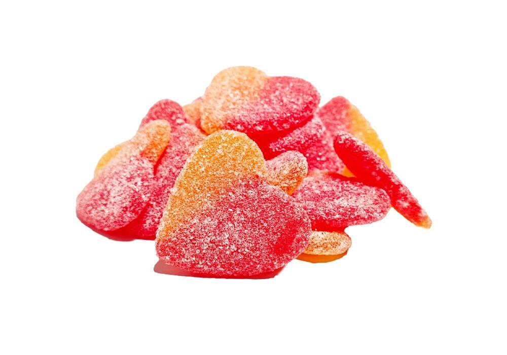 Hulme vegan sugared peach heart jelly